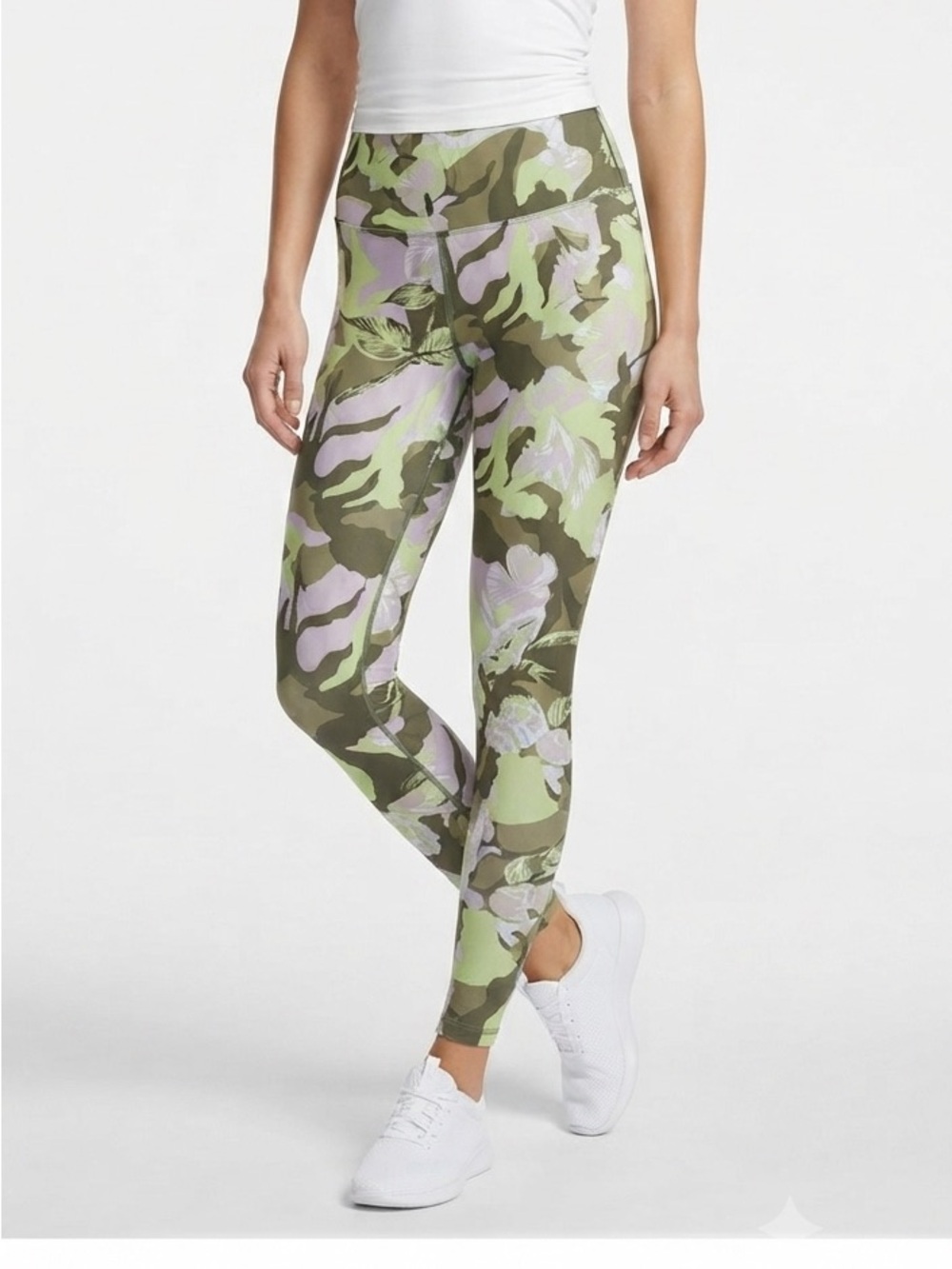 Calvin Kline Floral Camo Leggings - Green Size L